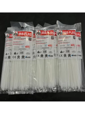 Kablo Bağı Plastik Cırt Kelepçe Beyaz 1000 Adet